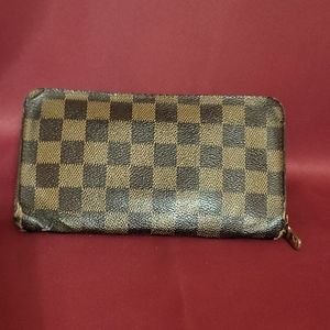 Louis Vuitton Zippy Wallet Damier Ebene Canvas